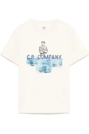 C.P. Company T-Shirt In Cotone Con Stampa British Sailor