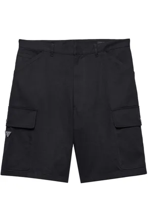 Prada Bermuda In Cotone Con Tasche Utility