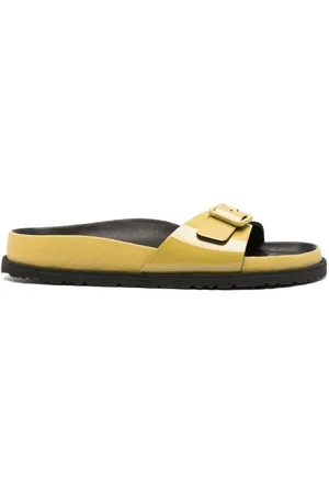 Birkenstock Slides Madrid In Pelle Lucida