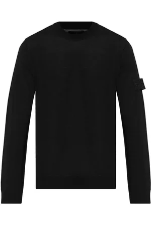 Stone Island Maglione Girocollo Ghost A Costine Con Cuciture Overlock