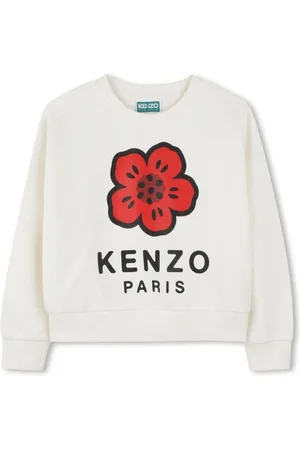 Kenzo Felpa In Cotone Con Stampa Logo
