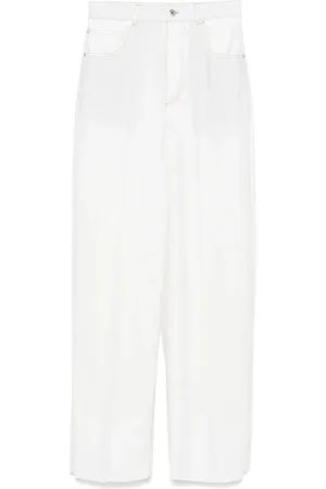 Bottega Veneta Pantaloni A Gamba Ampia In Denim