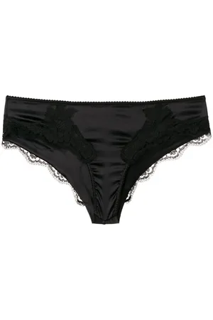 Dolce & Gabbana Slip In Raso Con Dettagli In Pizzo