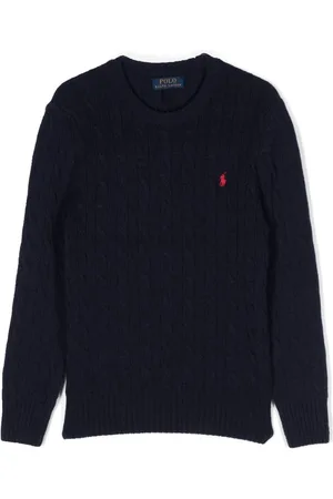 Ralph Lauren Maglione A Trecce In Misto Lana