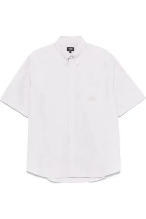 Fendi Camicia Crest In Cotone Oxford