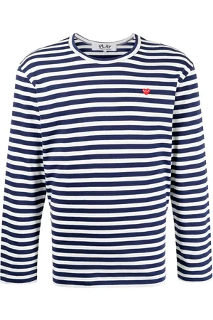 Comme des Garçons T-Shirt Manica Lunga A Righe