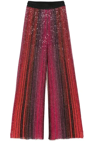 Missoni Pantaloni A Palazzo A Righe Con Paillettes