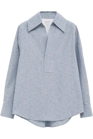 Bottega Veneta Camicia A Righe In Cotone E Lino