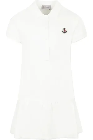 Moncler Abito A Polo In Cotone Piqué