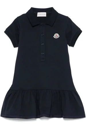 Moncler Abito A Polo In Cotone Piqué