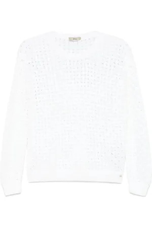 HERNO Maglia Girocollo In Punto Pizzo