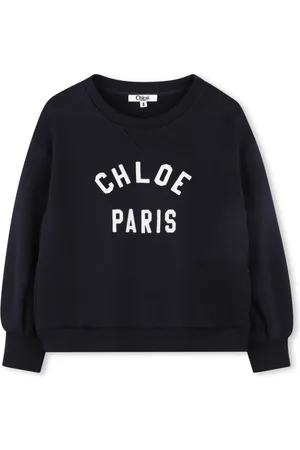 Chloé Felpa Girocollo In Jersey Con Logo Ricamato