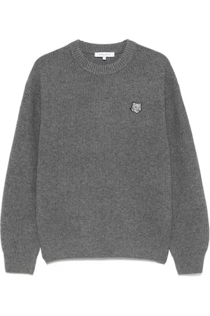 Maison Kitsuné Cardigan Comfort A Coste Con Patch Bold Fox Head