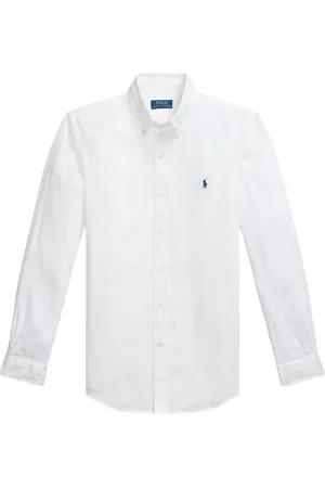 Ralph Lauren Camicia In Lino Custom-Fit
