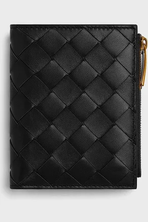 Bottega Veneta Portafoglio Bi-Fold Intrecciato Piccolo