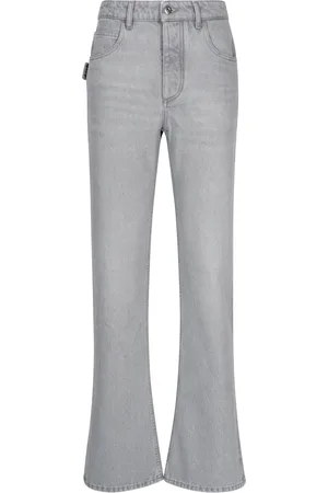 Bottega Veneta Jeans Svasati In Denim Lavaggio Light Grey