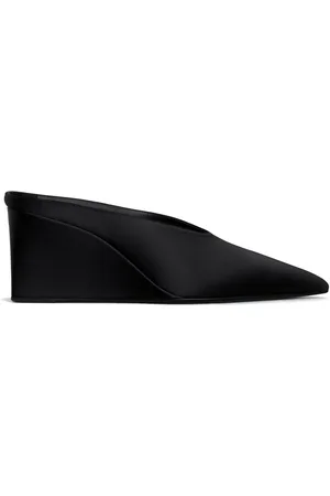 Alaïa Mule Con Zeppa A Cubo In Satin