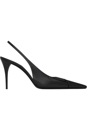Saint Laurent Décolleté Babylone Breteuil Con Cinturino In Pelle Lisci