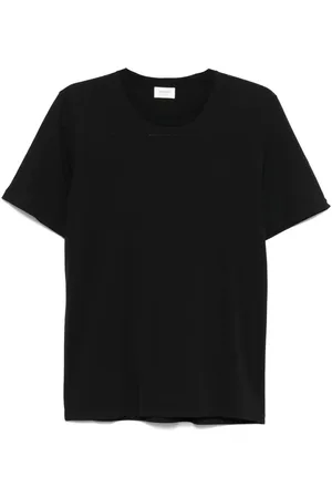Saint Laurent T-Shirt In Cotone Con Ricamo Cassandre