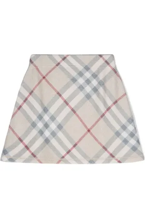 Burberry Gonna In Lana Motivo Check