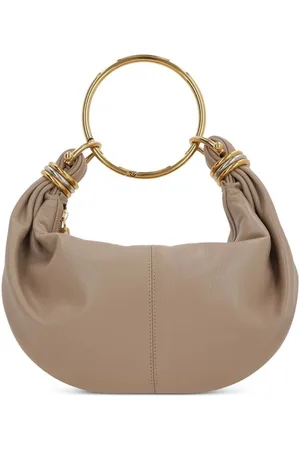Chloé Bracelet Hobo Bag Piccola In Pelle Granata