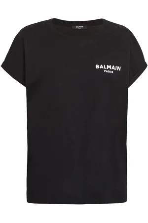 Balmain T-Shirt In Cotone Con Stampa Logo
