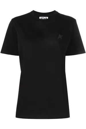 Golden Goose T-Shirt Star Collection Con Stella Tono Su Tono