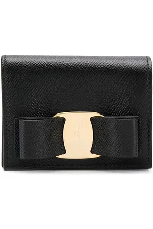 Salvatore Ferragamo Portafoglio Fiocco Vara In Pelle Martellata
