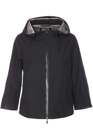 HERNO Cappa In Goretex New Paclite Con Zip E Cappuccio