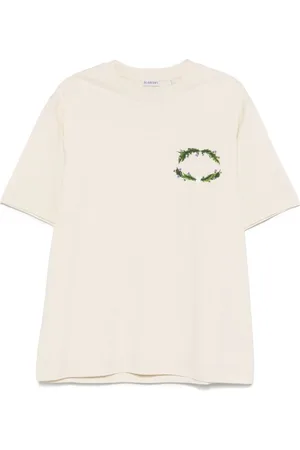 Burberry T-Shirt Con Logo Ricamato