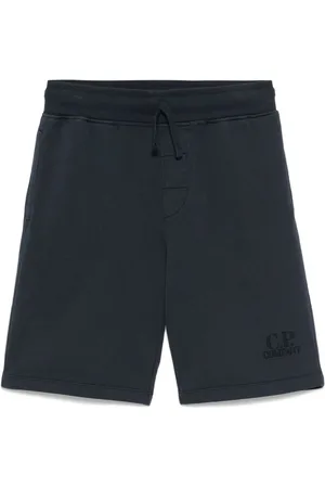 C.P. Company Shorts Sportivi In Cotone Con Logo Ricamato