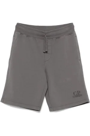 C.P. Company Shorts Sportivi In Cotone Con Logo Ricamato
