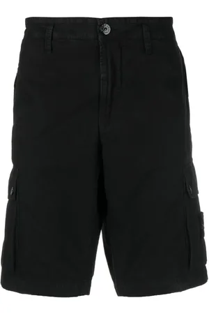 Stone Island Bermuda Cargo In Cotone Effetto Old
