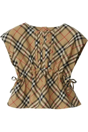 Burberry Top Check Con Coulisse