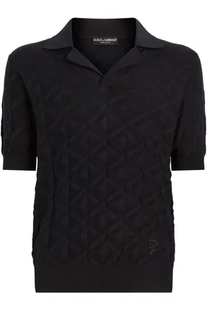 Dolce & Gabbana Polo In Maglia Con Motivo
