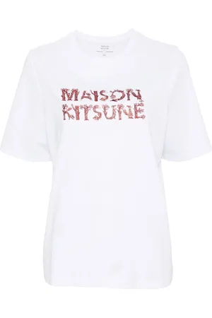 Maison Kitsuné T-Shirt Comfort Logo Woodland Alphabet