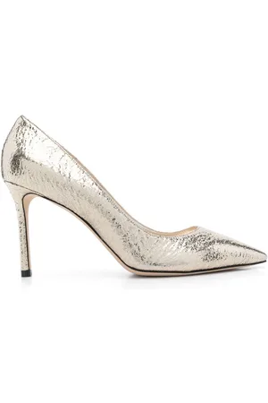 Jimmy Choo Décolleté Romy 85 In Pelle Effetto Craquelé