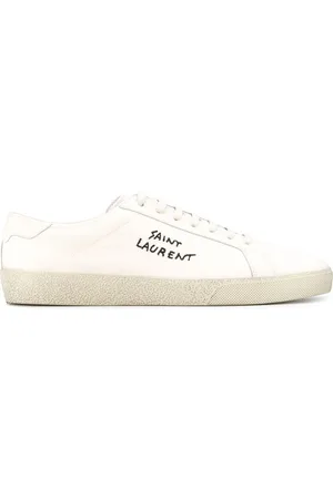 Saint Laurent Sneakers Court Classic Sl/06 In Pelle E Tessuto Worn-Loo