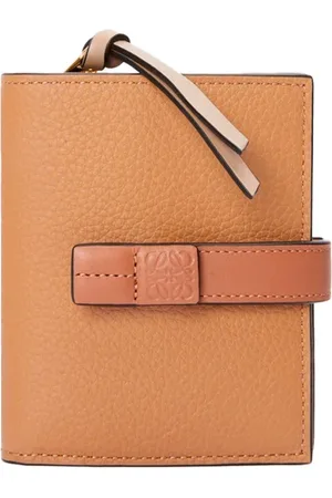 Loewe Portafoglio Compatto Con Zip In Morbida Pelle Di Vitello Granata
