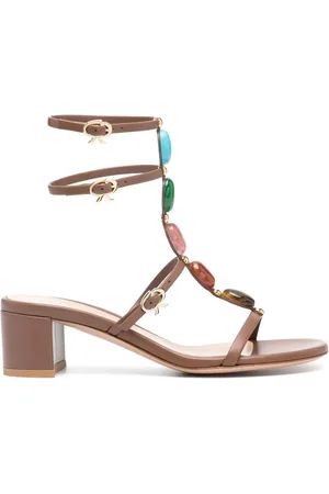 Gianvito Rossi Sandali Shanti 45 Con Tacco Largo
