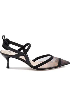 Fendi Slingback Colibrì Lite In Mesh Ff