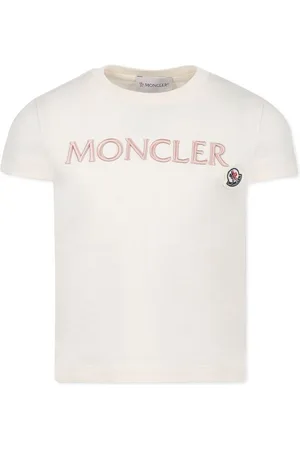 Moncler T-Shirt In Cotone Con Logo Ricamato