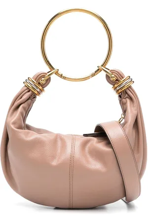 Chloé Bracelet Hobo Bag Piccola In Pelle Granata