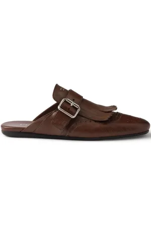 Prada Sabot Shuffle In Pelle Dal Finish Vintage