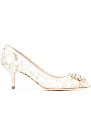 Dolce & Gabbana Décolleté Rainbow In Pizzo Con Broche