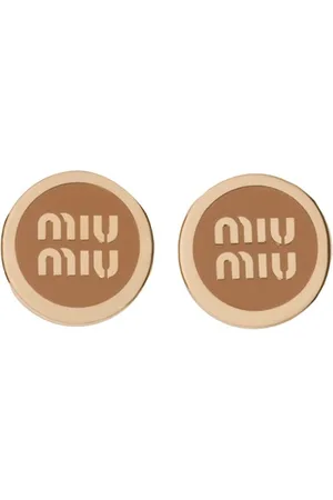 Miu Miu Orecchini In Metallo Smaltato