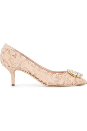 Dolce & Gabbana Décolleté Rainbow In Pizzo Con Broche