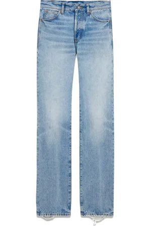 Saint Laurent Jeans A Vita Bassa In Denim Sicilia