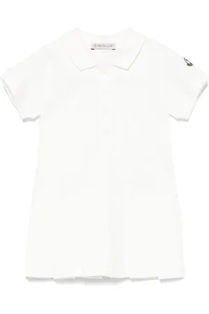 Moncler Abito A Polo In Cotone Piqué