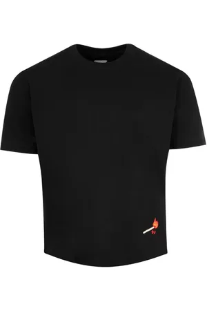 Bottega Veneta T-Shirt In Jersey Di Cotone Con Ricamo Fiammifero